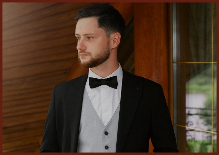 Man in a tuxedo with bow tie